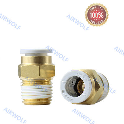 SMC Brass Threaded Lightweight KQ2H One-touch Straight Fittings KQ2H04-M3A  KQ2H04-M5A  KQ2H04-M6A  KQ2H04-01AS KQ2H04-02AS  KQ2H06-M5A  KQ2H06-M6A  KQ2H06-01AS KQ2H06-02AS  KQ2H06-03AS  KQ2H08-01AS