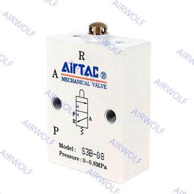 S3B-M5, S3B-06, S3B-08 AIRTAC S3 Series 3/2 way Control Valve M5 1/8" 1/4"