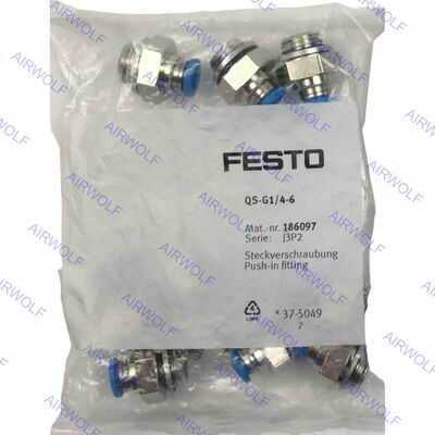 QS-G1/8-8 QS-G1/8-8-50 QS-G1/4-6 QS-G1/4-6-100 Festo QS Series Push-in Fitting