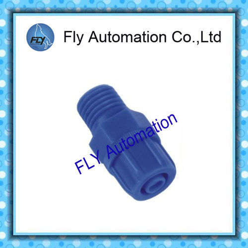 Straight Type POM Pneumatic Tube Fittings Screw Tighten