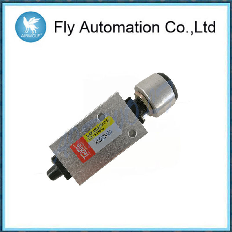 1/8 Inch Manually Pneumatic Push Button Valve Xq250420 5/2" Stainless Steel Valve