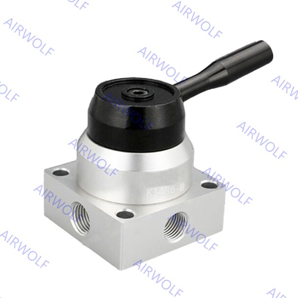 K34R6-8, K34R6-8D, K34R6-8L, K34R6-8DD Sunrise Nielsen HV Series 4/3 way Hand Rotary Valve 1/4"