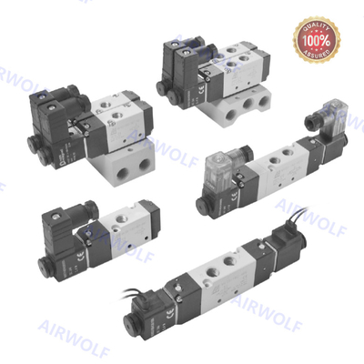5/2 Way 3/2 Way Mindman Aluminium DC24V AC220V zuiger spoel kleppen MVSC-180-4E1 MVSC-180-4E2 MVSC-180-4E2-DC24-L